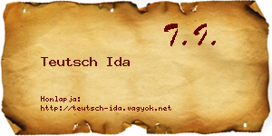 Teutsch Ida névjegykártya